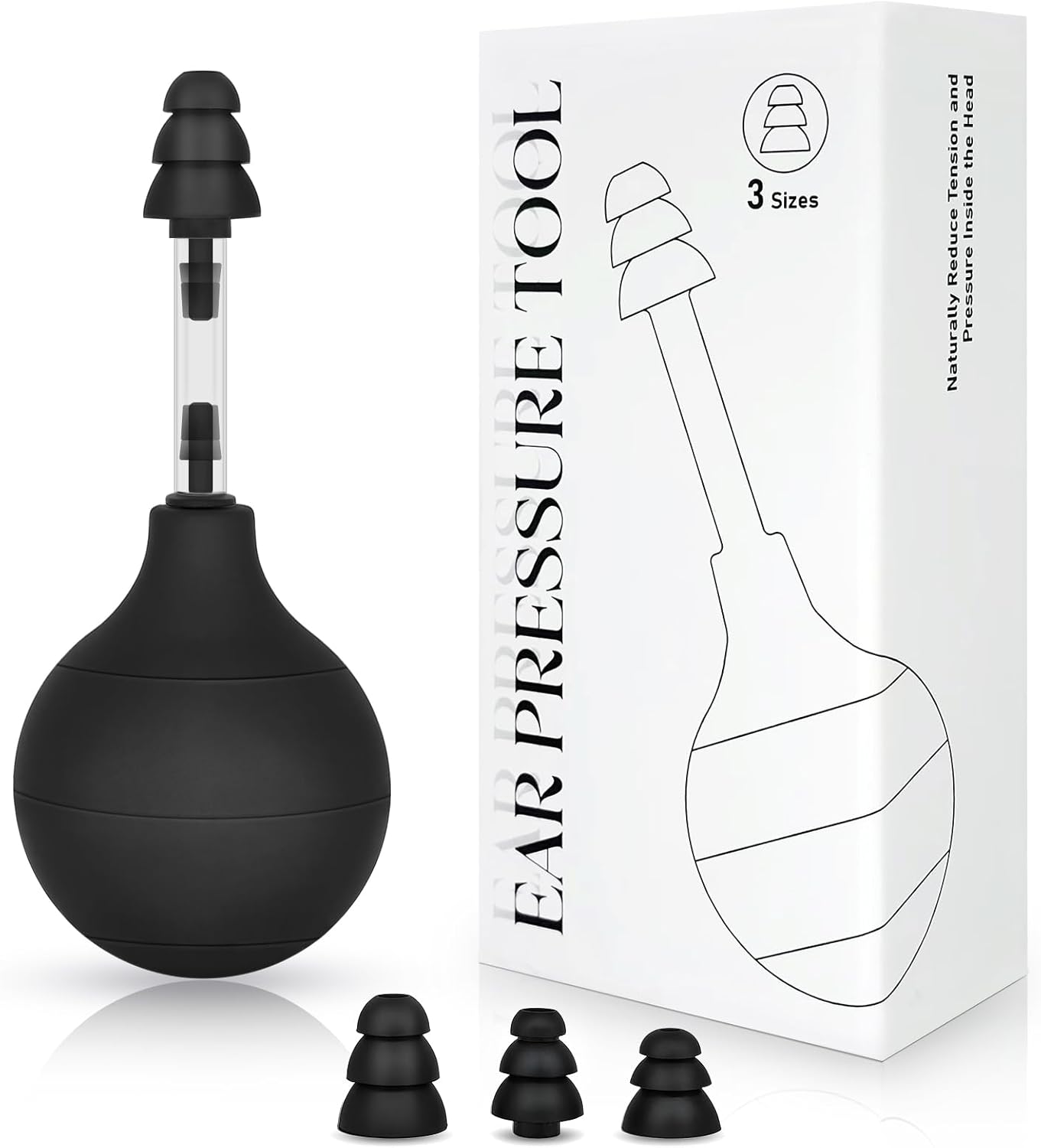 Natural Ear Pressure Relief Device — Instant, Lasting Relief for Ear Pain, Migraine and Headaches via Targeted Inner Stimulation