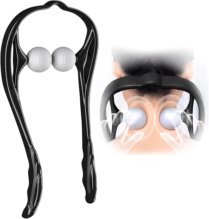 Deep Tissue Shiatsu Neck Massager for Pain Relief – Self Trigger Point Therapy for Neck, Shoulders, Back & Legs – Home & Office Use