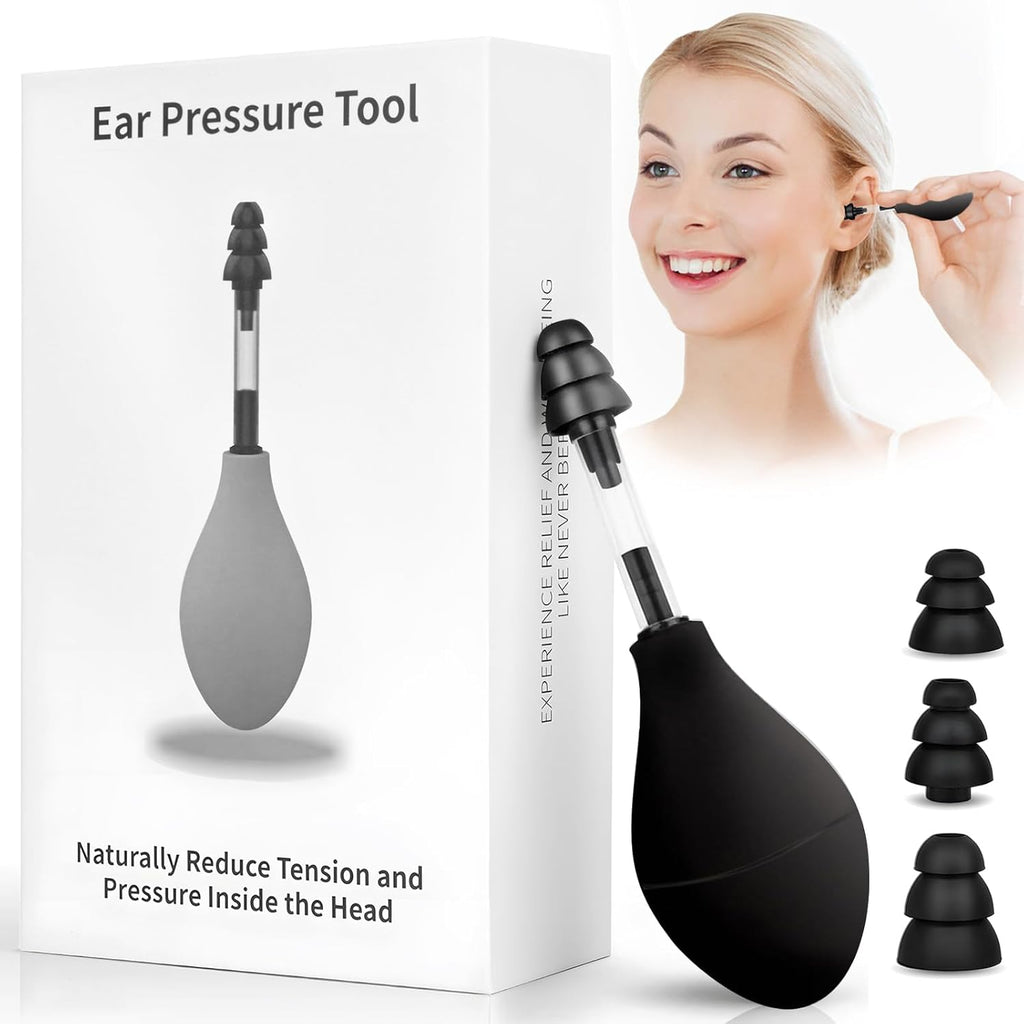 Natural Ear Pressure Relief Device — Instant, Lasting Relief for Ear Pain, Migraine and Headaches via Targeted Inner Stimulation