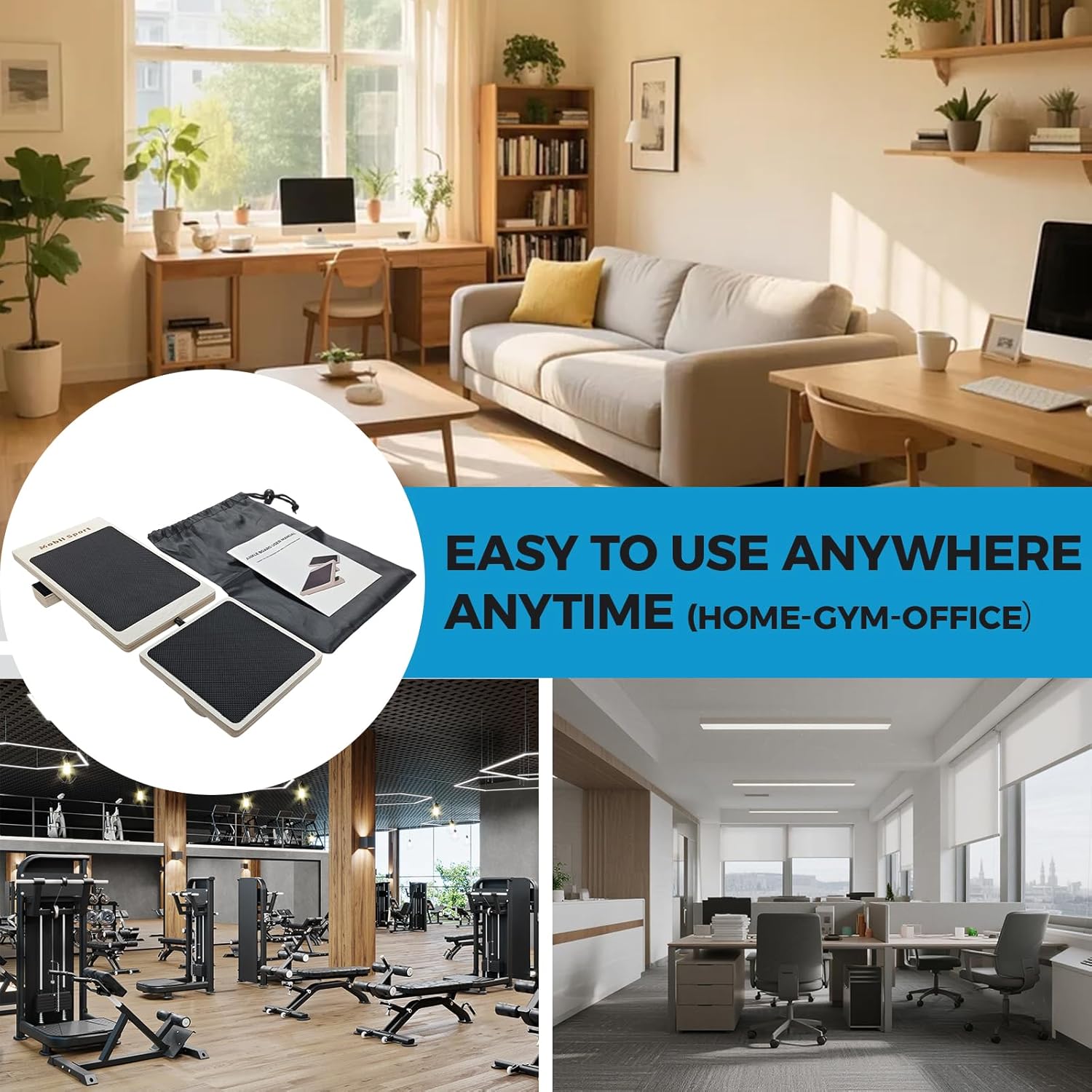 Ankle Balance Board – Single-Leg Stability Trainer for Foot Strength, Posture Correction, Sprain Recovery & Plantar Fasciitis Relief, Home Gym & Ankle Mobility Board