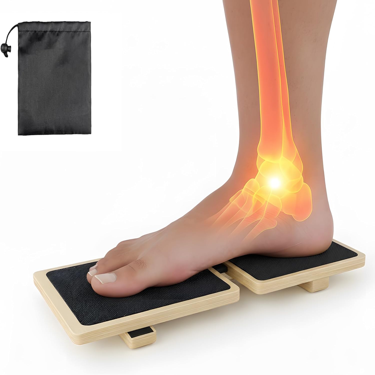 Ankle Balance Board – Single-Leg Stability Trainer for Foot Strength, Posture Correction, Sprain Recovery & Plantar Fasciitis Relief, Home Gym & Ankle Mobility Board