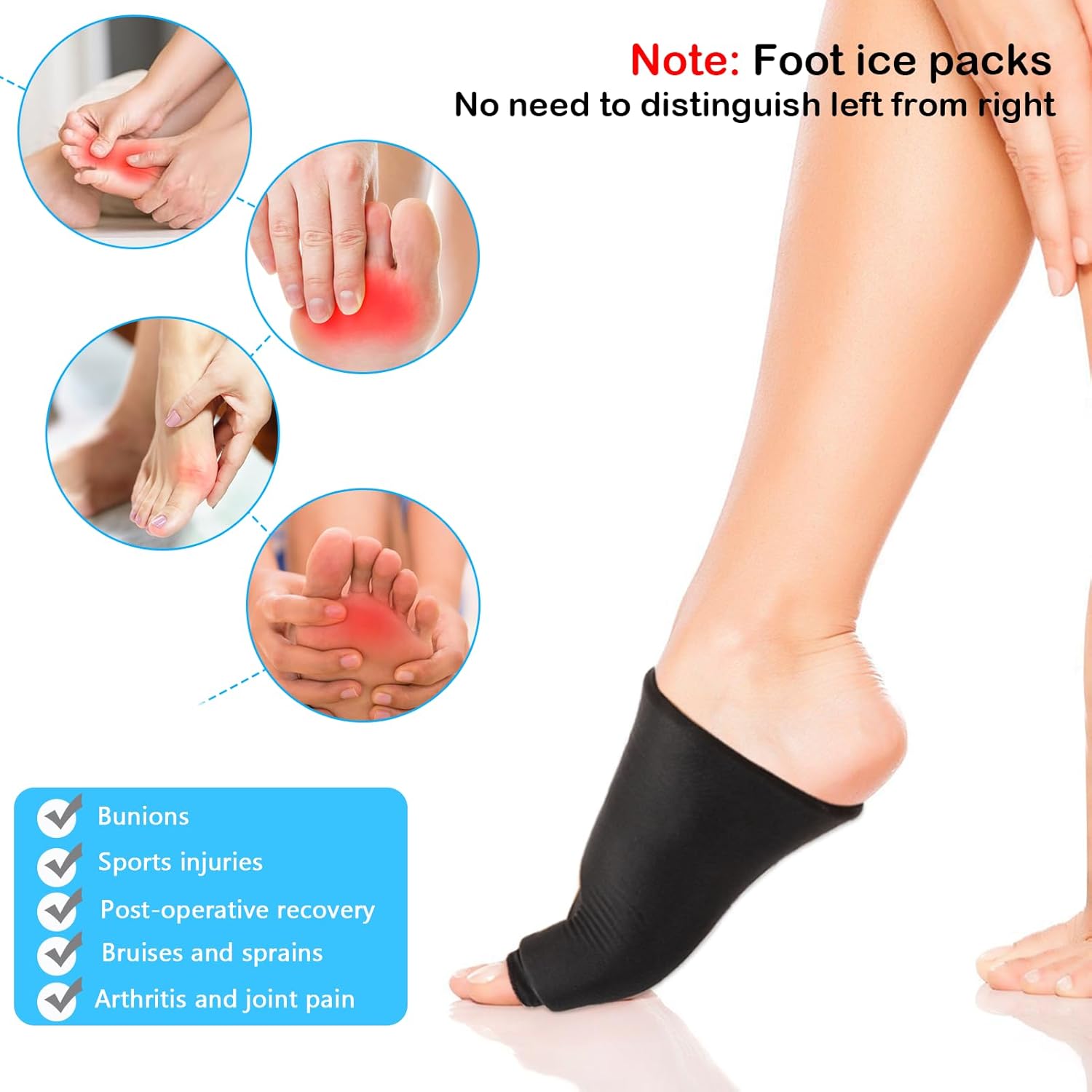 Big Toe Ice Pack for Bunion & Gout Relief – Reusable Hot & Cold Therapy for Swelling, Sprains, Sports Injuries, Plantar Fasciitis & Post-Surgery Recovery