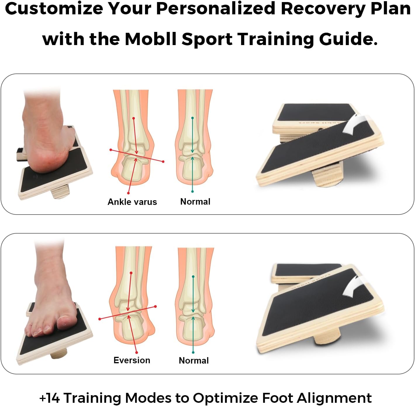 Ankle Balance Board – Single-Leg Stability Trainer for Foot Strength, Posture Correction, Sprain Recovery & Plantar Fasciitis Relief, Home Gym & Ankle Mobility Board