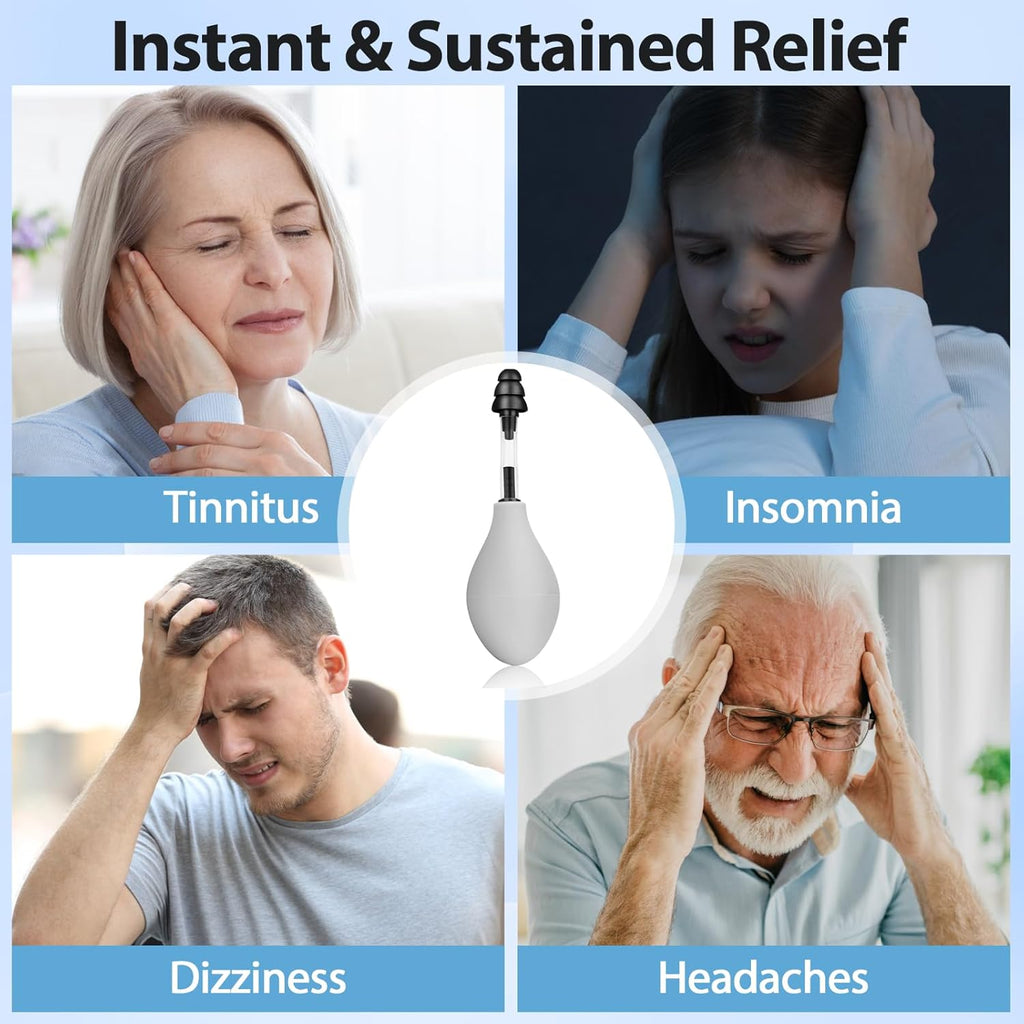 Natural Ear Pressure Relief Device — Instant, Lasting Relief for Ear Pain, Migraine and Headaches via Targeted Inner Stimulation
